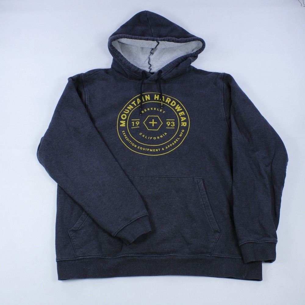 Mountain Hardwear Berkeley California Hoodie - Men's Size L - Dark Gray / Black
